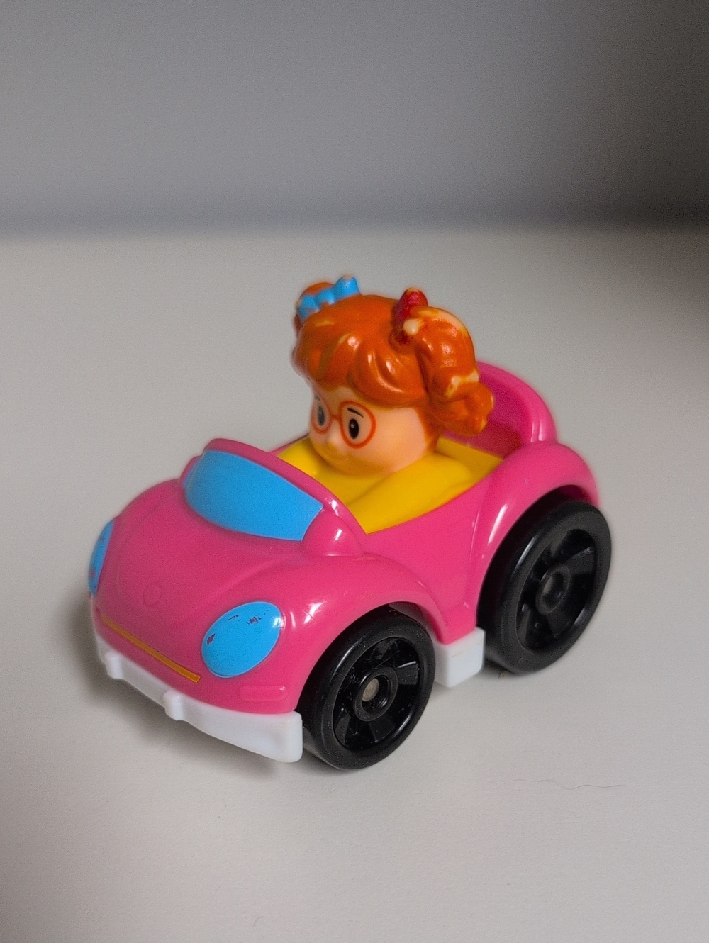 🩵3/$20🩵 Little People Wheelies Pink Car 2015 Mattel